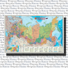 Карта РФ Субъекты федер 124*80см М1:6,7млн наст лам ГеоДом