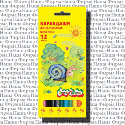 Карандаш 12 цв акварельный КАКМ-12 Каляка-Маляка