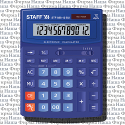 Калькулятор 888-STF/ 250455  12 разр фиолет Staff